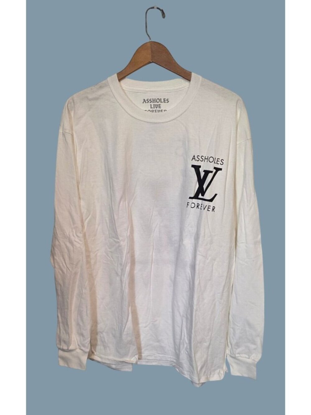 Assholes Live Forever (ALF) White Long Sleeve Graphic T-Shirt  NWOT Size XL